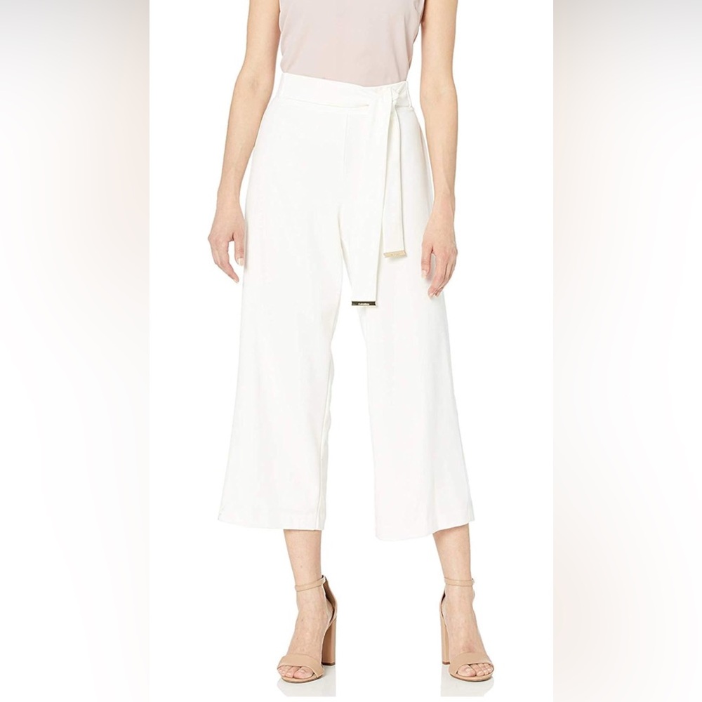 🕊️Calvin Klein Womens Culotte with Tie-belt Pants🕊️